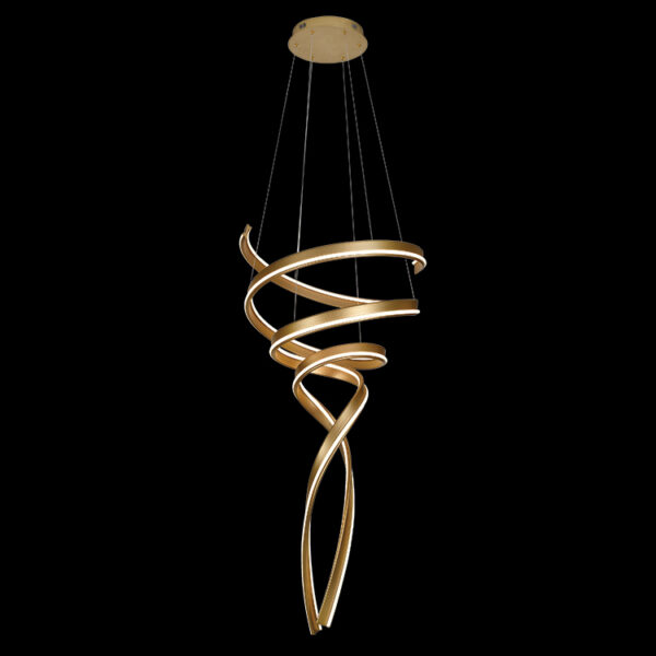 K Light K-LED-482/GD LED Gold Swan Pendant