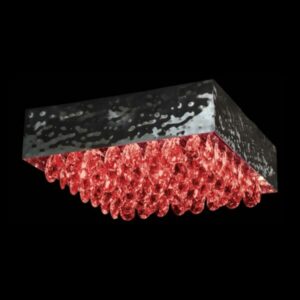 K Light KLC-450/40-RED Magma Ceiling Fitting Italian Crystals