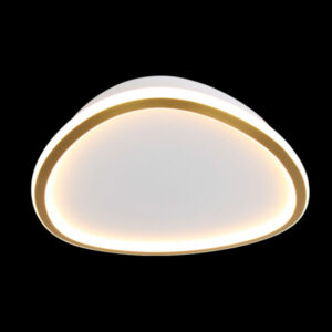 K Light KLC-LED3-80D/GD 230v 72W LED Large Ovoid Gold 80cm Slim Ceiling Fitting