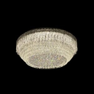 K Light KLC-LED473/59WW 230v 42W LED SMD Medium Majestic Round K9 Crystals Ceiling Fitting Chrome