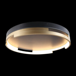 K Light KLC-LED6-50 (DIMMABLE) 230v 40W LED Olympic Ceiling Fitting Black and Satin Gold