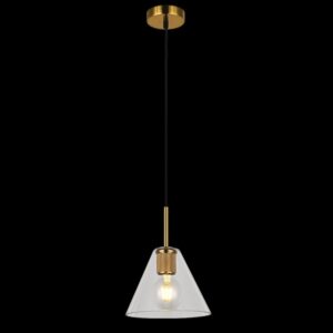 K Light T-KLCH-10/GD Style Cone Glass Pendant