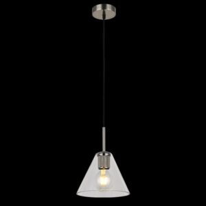 K Light T-KLCH-10/SN Style Cone Glass Pendant
