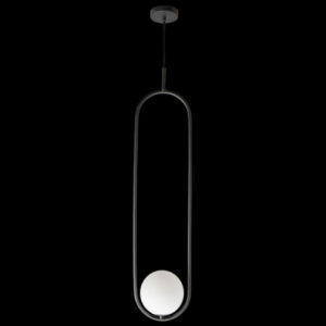 K Light LW-KLCH-1100/BL LED Long Luna Pendant Charcoal