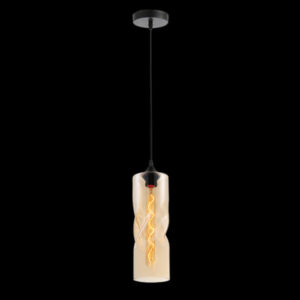 K Light LW-KLCH-2175/AB Twisted Glass Pendant