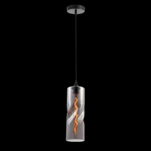 K Light LW-KLCH-2175/SM Twisted Glass Pendant