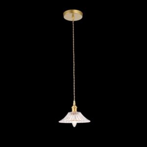 K Light LW-KLCH-4162 Vintage Cut Glass Pendant Satin Gold