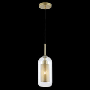 K Light LW-KLCH-5118/CL New York Cylinder Glass Pendant