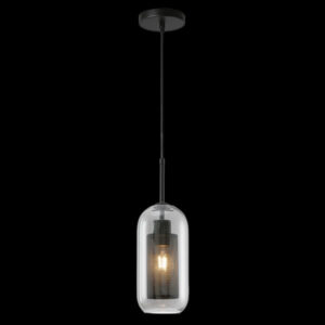 K Light LW-KLCH-5118/SM New York Cylinder Glass Pendant