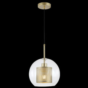 K Light LW-KLCH-5121/CL New York 25cm Ball Glass Pendant