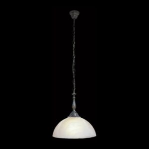 K Light MP-14 Alabaster Glass Pendant Antique Brass with Alabaster Glass