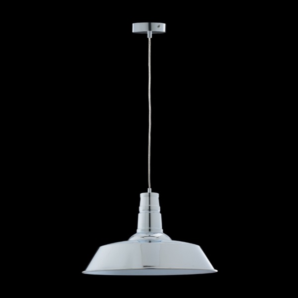 K Light R-KLCH-2836/CR Large Metal Pendant Chrome
