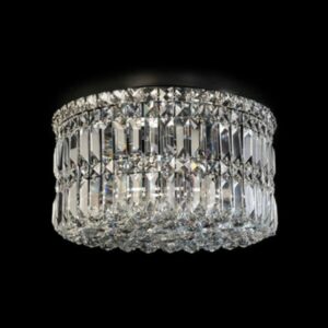 K Light S-KLC-2310/50 Large Round K9 Crystal Ceiling Fitting Chrome