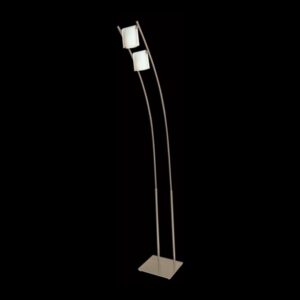 K Light V-KLT-5032/2 Folded Opal Glass Floor Lamp Satin Chrome
