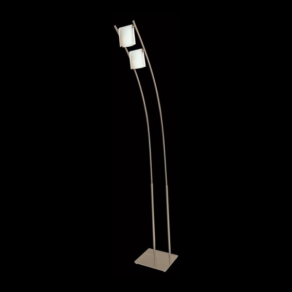 K Light V-KLT-5032/2 Folded Opal Glass Floor Lamp Satin Chrome