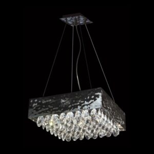 K Light KLCH-450/40-WH G9 Magma Crystals Pendant with Clear Italian Crystals