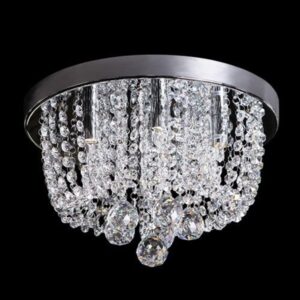 K Light HL-KLC-835 G9 Lily K9 Crystal Ceiling Fitting Chrome