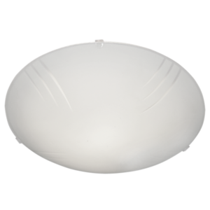 Brightstar CF189 TYPE C Metal and Patterned Frosted Glass with Clear Plastic Clips (Box of 24)