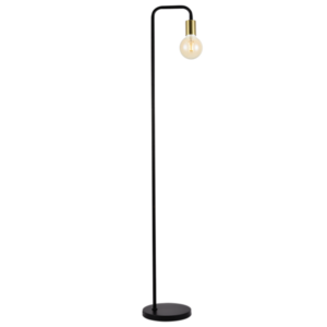 Brightstar SL408 BLACK Metal Floor Lamp with On/Off Foot Switch