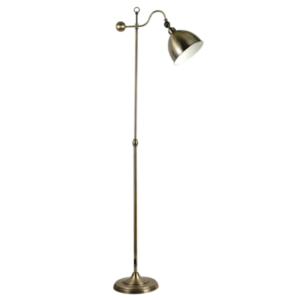 Brightstar SL419 ANTIQUE Metal Standing Lamp On/Off Foot Switch