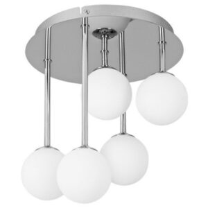 Brightstar CF015/5 CHROME Polished Chrome with White Glass