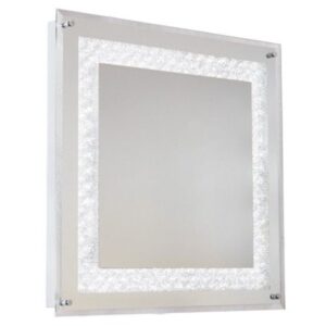 Brightstar ML044 LED Polished Chrome and Crystal Mirror with On / Off Switch