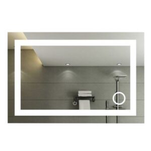 Brightstar ML051 LED Rectangular Mirror with On / Off Mirror Touch Switch and 3 x Magnifier