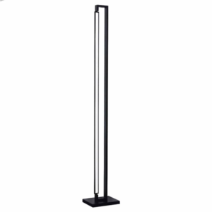 Brightstar SL421 BLACK Metal and Acrylic LED Standing Lamp with Moveable LED Arm On/Off Foot Switch Black