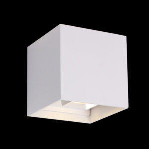 K Light JB-LED-007S/WH LED SMD Up & Down White Square Beam Adjustable Wall Light