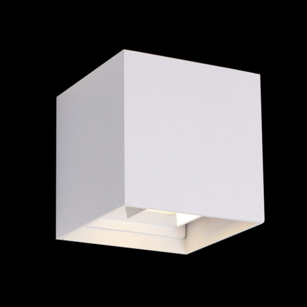 K Light JB-LED-007S/WH LED SMD Up & Down White Square Beam Adjustable Wall Light