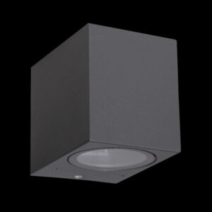 K Light L-KLG-1801/1S-G GU10 Square Down Only Wall Light
