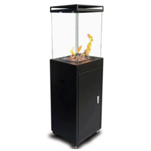 Spazio Firecube FC.155 Gas Firepit with metal body and tempered glass cover