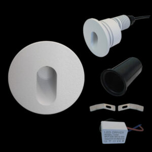K Light  ST-LED-102RD/WH LED SMD Round Recessed Step Light