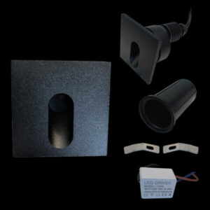 K Light  ST-LED-102SQ/BL LED SMD Square Recessed Step Light