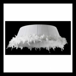 K Light U-FEATHR-P/WH Feathered Shade Only