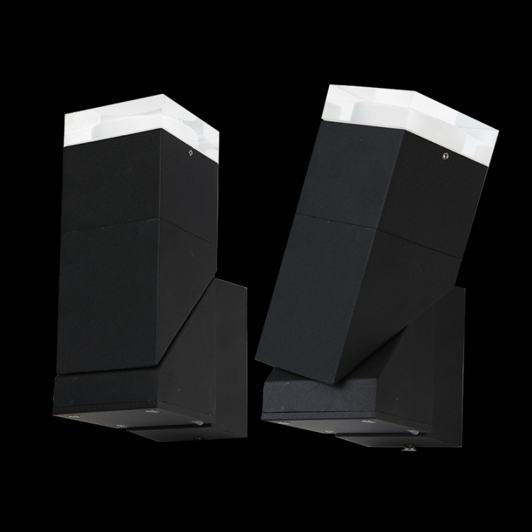 K Light Y-KLG-1801/1LSB GU10 Square 360 Degree Tilt with Lense Wall Light