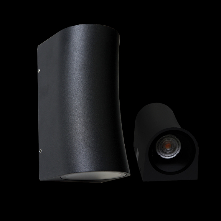 K Light Y-KLG-1801/2CRB GU10 Curved Round Wall Light