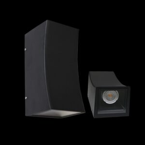 K Light Y-KLG-1801/2CSB GU10 Curved Square Wall Light