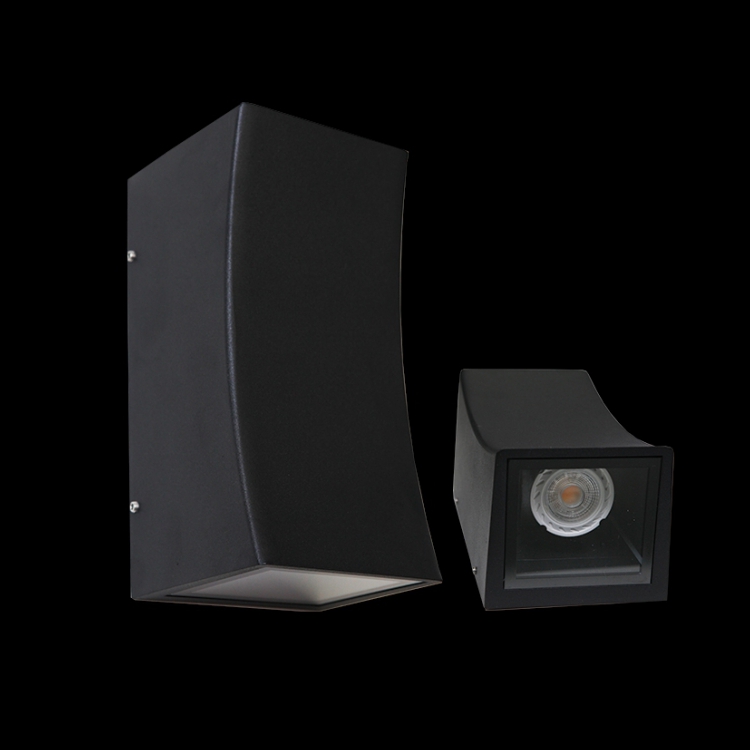 K Light Y-KLG-1801/2CSB GU10 Curved Square Wall Light