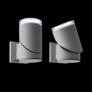 K Light Y-LED-3201-1/G LED COB Grey Round 360 Degrees Tilt with Lens Wall Light