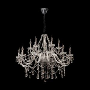 K Light V-KLCH-8004/18 12+6 Arm Crystal Chandelier