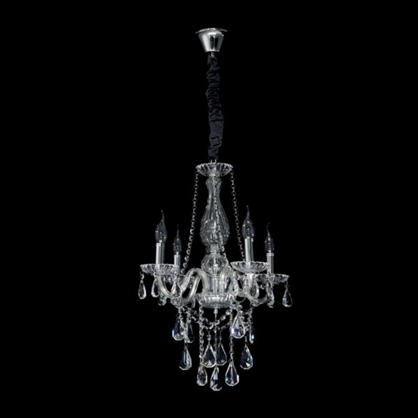 K Light V-KLCH-8004/4 4 Arm Crystal Chandelier
