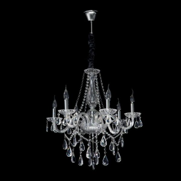 K Light V-KLCH-8004/6 6 Arm Crystal Chandelier