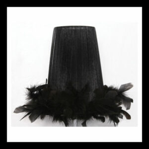K Light U-FEATHR-L/BL Large Feathered Shade Only