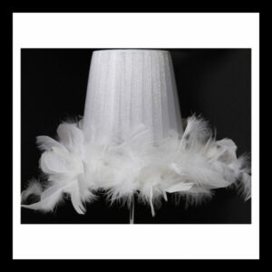 K Light U-FEATHR-S/WH Feathered Shade Only