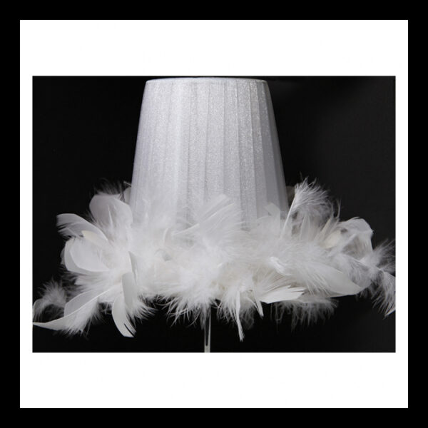 K Light U-FEATHR-S/WH Feathered Shade Only