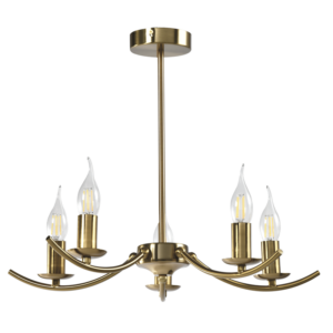 Brightstar CH396/5 GOLD Metal Chandelier