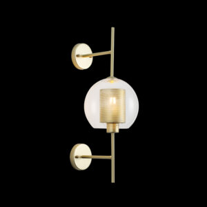 K Light LW-KLW-5120/CL New York 20cm Ball Wall Light