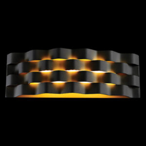 K Light M-LED-1401L/BL  LED Large Ripple Wall Light