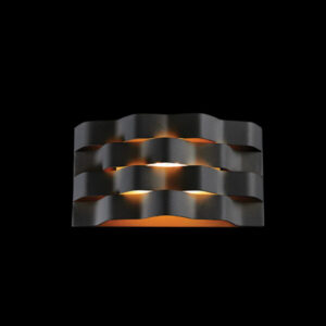 K Light M-LED-1401M/BL LED Medium Ripple Wall Light